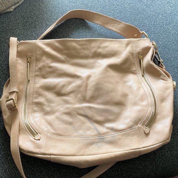 Elliott Lucca natural leather tan saddle shoulder bag / purse / crossbody bag - Picture 16 of 16